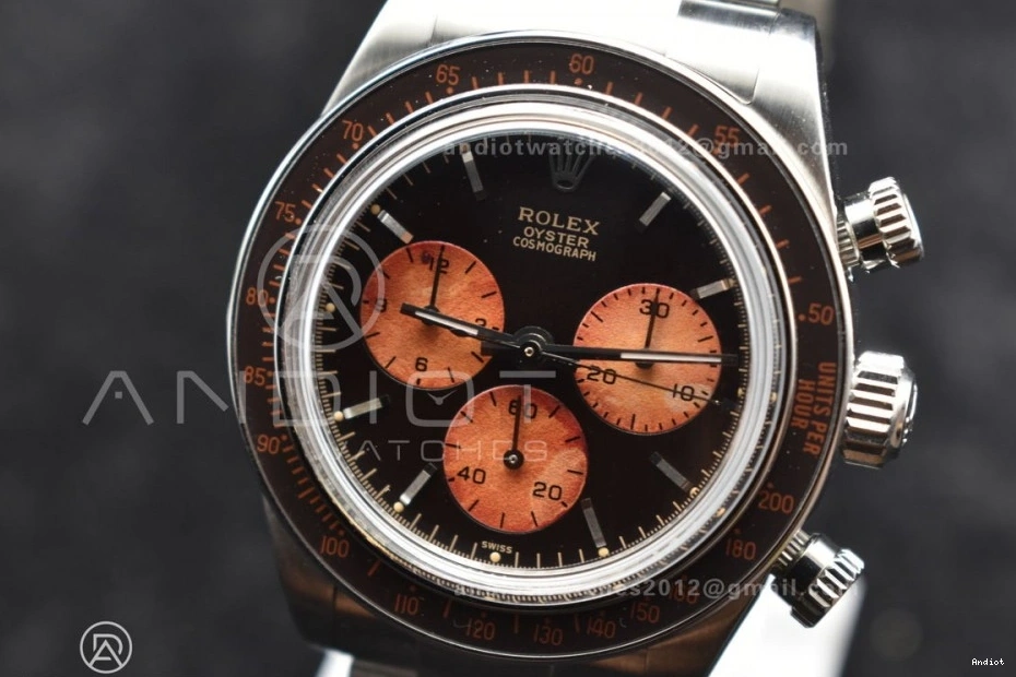 Bracelet on A7750 SS Best Daytona ADGF Edition Dial Orange SS Black 0325